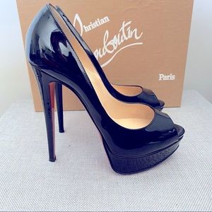 Authentic Christian Louboutin Lady Peep Pumps